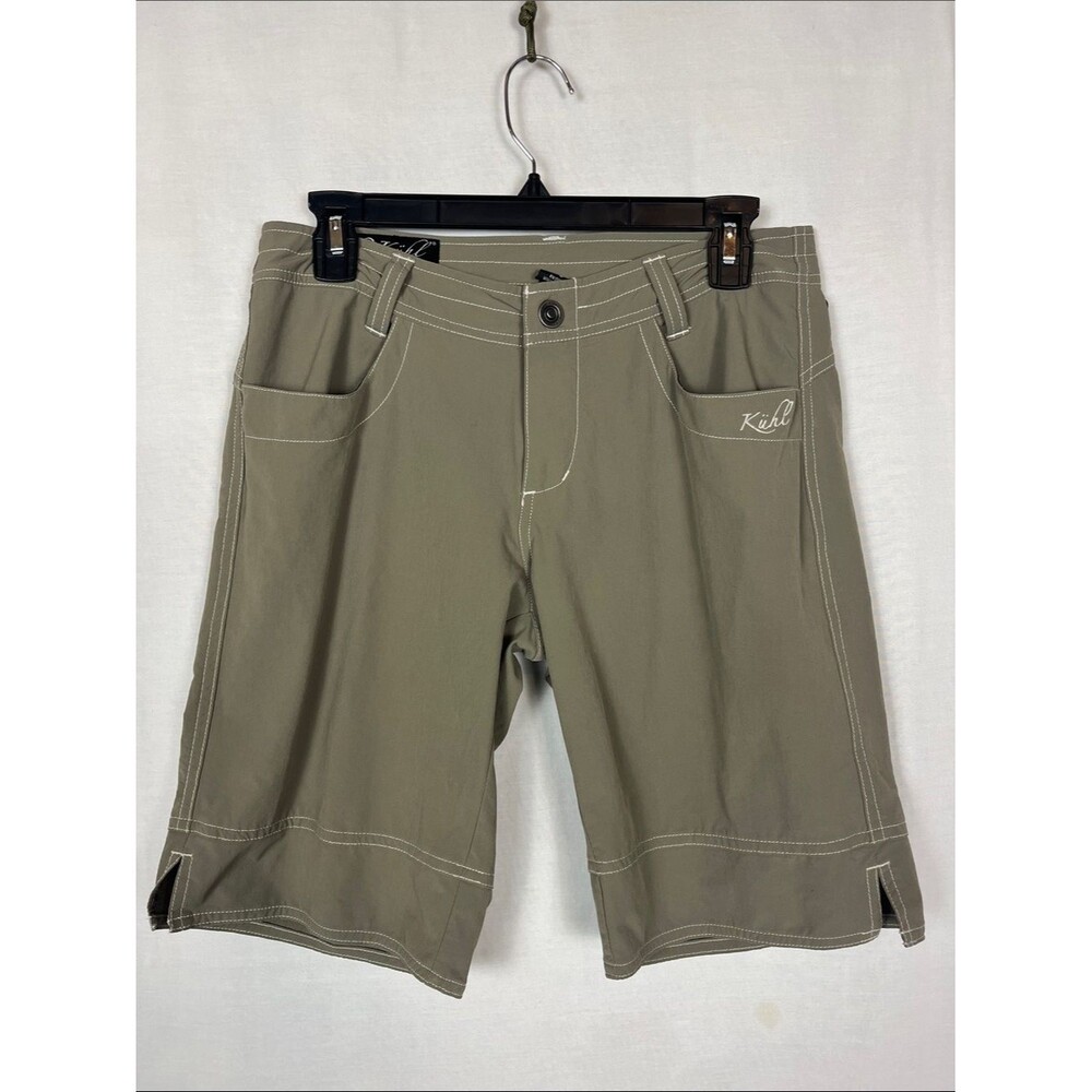 Kuhl Mountian Culture Light Olive Green Women's Hiking Shorts